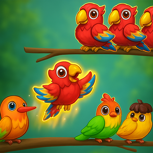 Bird Sort Puzzle: Color Bird Sorting. A fun logic game
