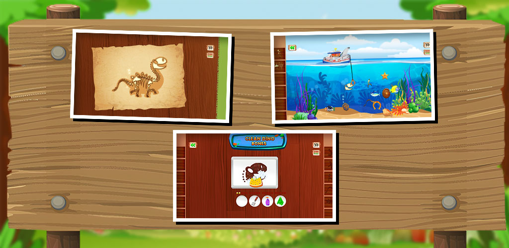 Dinosaur Fossil Digging: Dinosaur Park. Dig Dinosaur