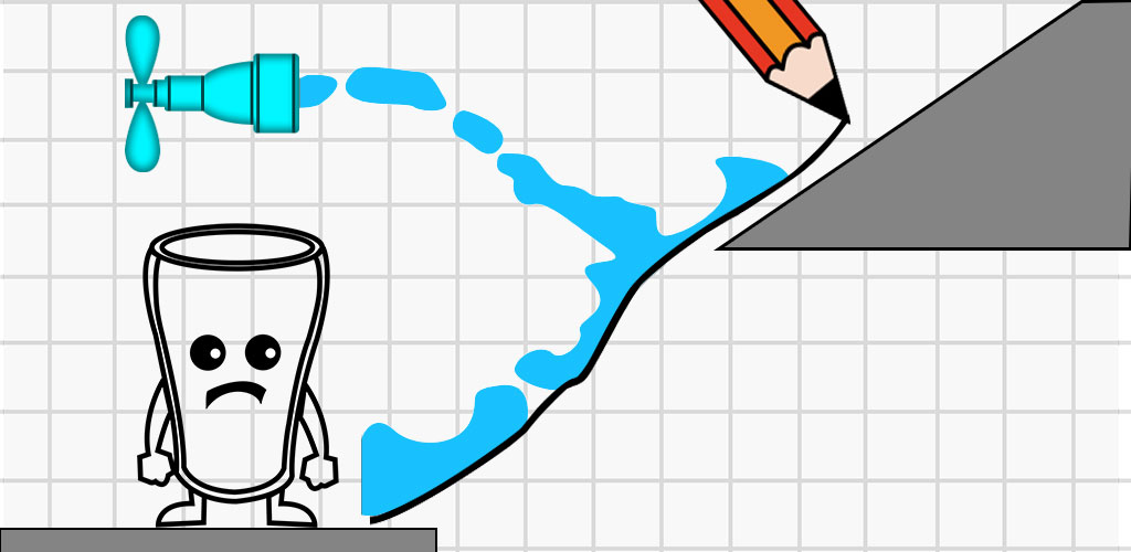 Happy Glass: Draw Line and Fill the Water. A fun Water Glass Puzzle where you draw lines