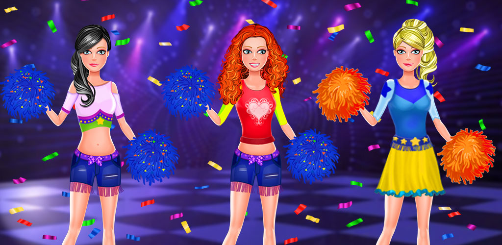 High School Cheerleader: Fashion Game. Enjoy a Hair Salon Game, School Cheerleader Dressup