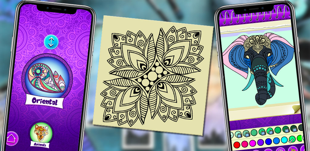 Mandala Color By Number: Mandala Jigsaw Puzzle. Enjoy Mandala Coloring, Mandala Art