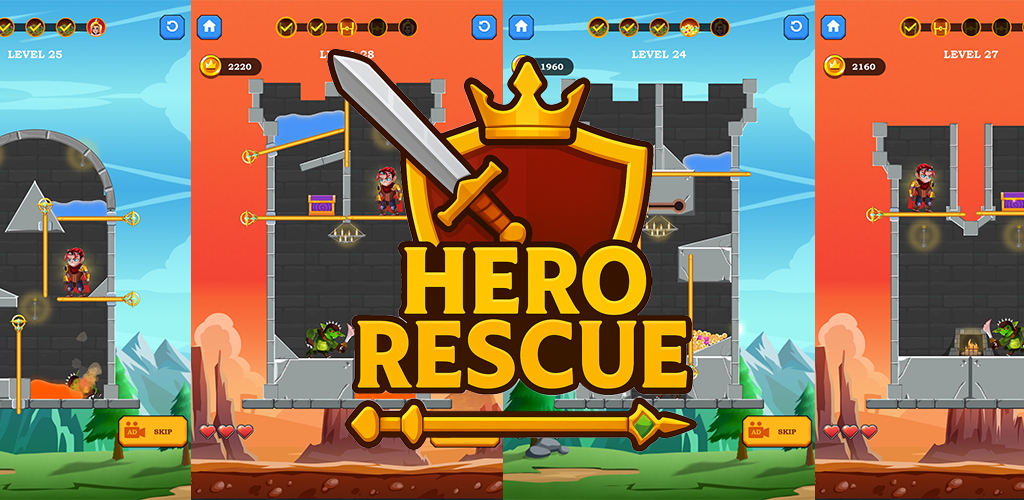Rescue Hero: Pull the Pin and Save the Princes
