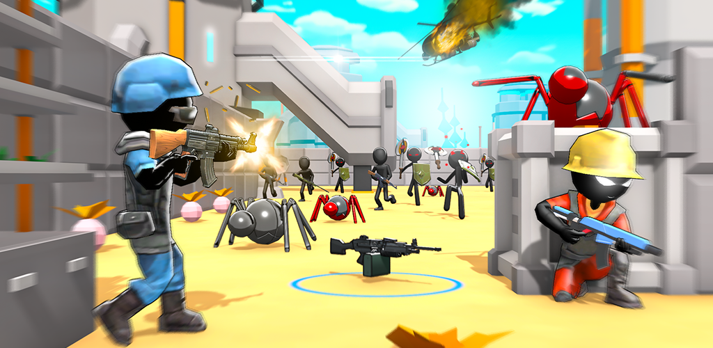 Stickman Squad: Battle Heroes. Merge Shooting Squad, conquer the Battle Heroes Arena