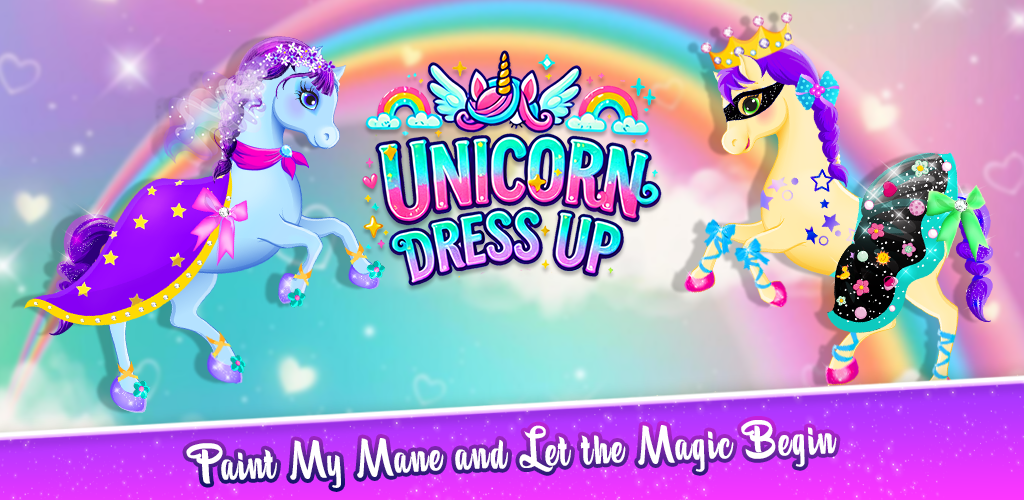 Unicorn Dressing: Make Up Games